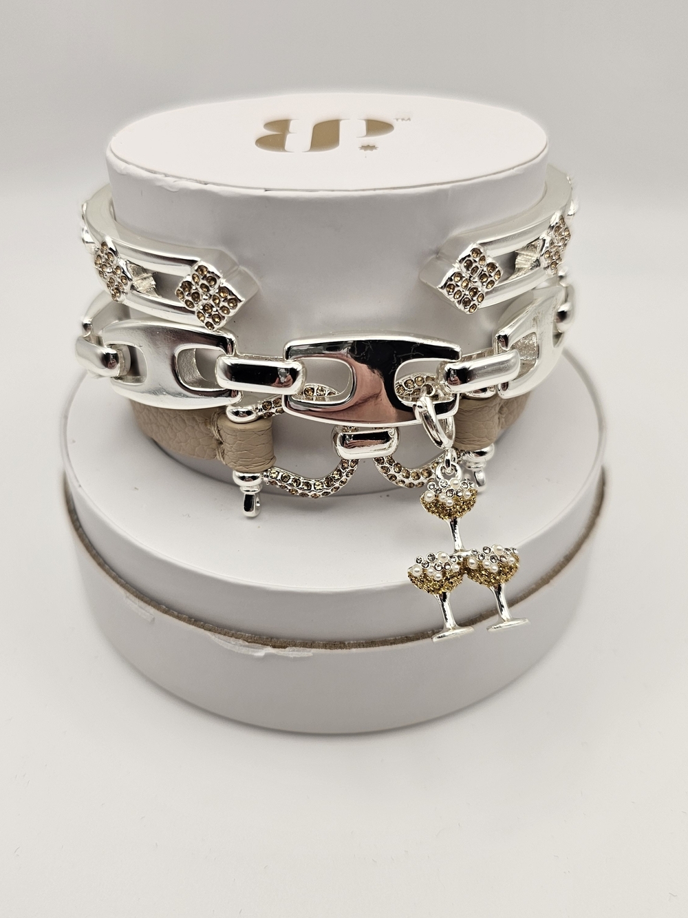 NEW Bomb Party Spring Stacks Bracelets with Champagne Glasses Charm ST11084 $138